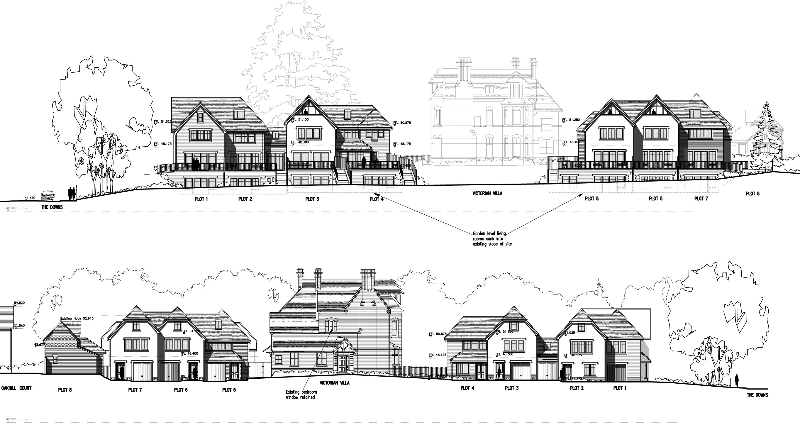 Wimbledon Housing Elevations by KHA Architects.
