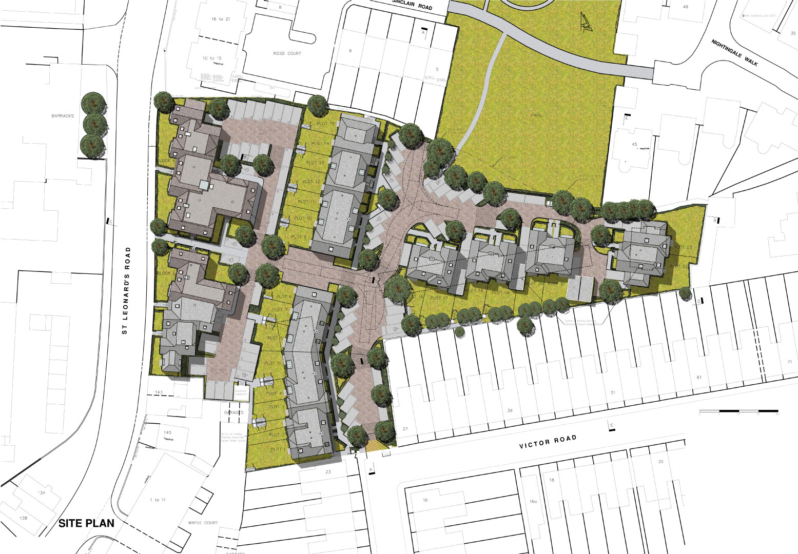 Plan of Windsor Houses and Flats by KHA Architects